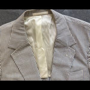 J. Crew seersucker blazer